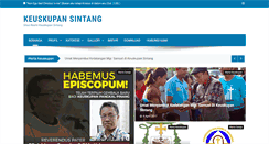 Desktop Screenshot of keuskupansintang.org