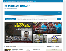 Tablet Screenshot of keuskupansintang.org